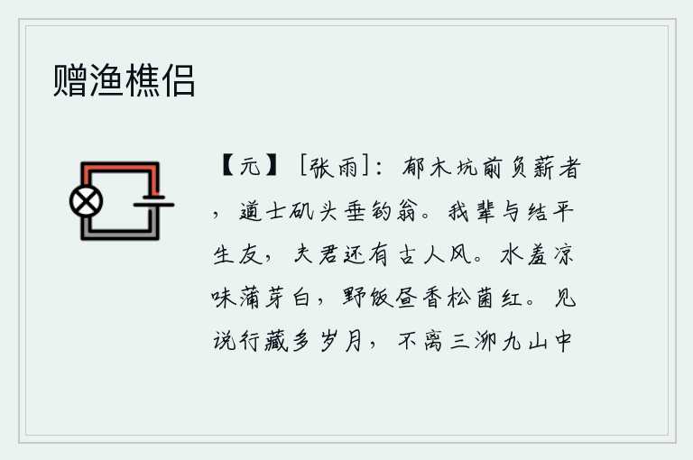 赠渔樵侣