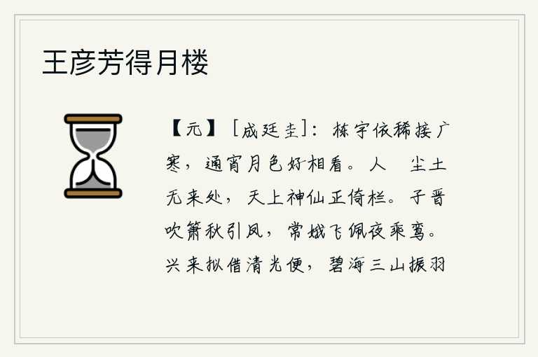 王彦芳得月楼